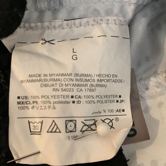 OLD Navy black and white elastic waisted board shorts size large girls - Picture 7 of 9